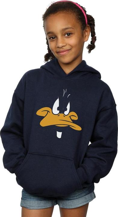 Produktbild Looney Tunes Daffy Duck Big Face Kapuzenpullover Mädchen (116)