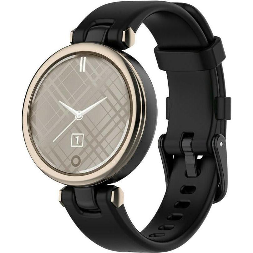 Strap-it Armband (14 mm, Silikon, Lily), Uhrenarmband, Schwarz