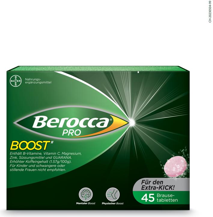 Immagine prodotto Berocca Pro Boost (45 Pezzo/i, Compressa effervescente, 293 g)