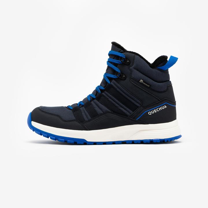 Quechua Wanderschuhe Herren halbhoch warm wasserdicht NH500 blau