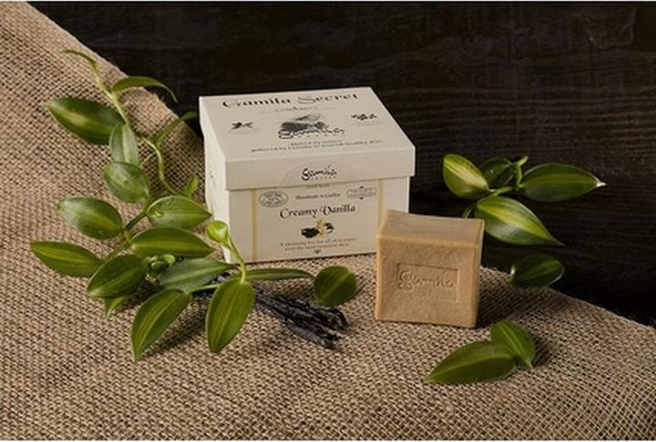 Actual product image Gamila Secret Creamy Vanilla Cleansing Bar for Normal to Dry Skin 115g (Hard soap)