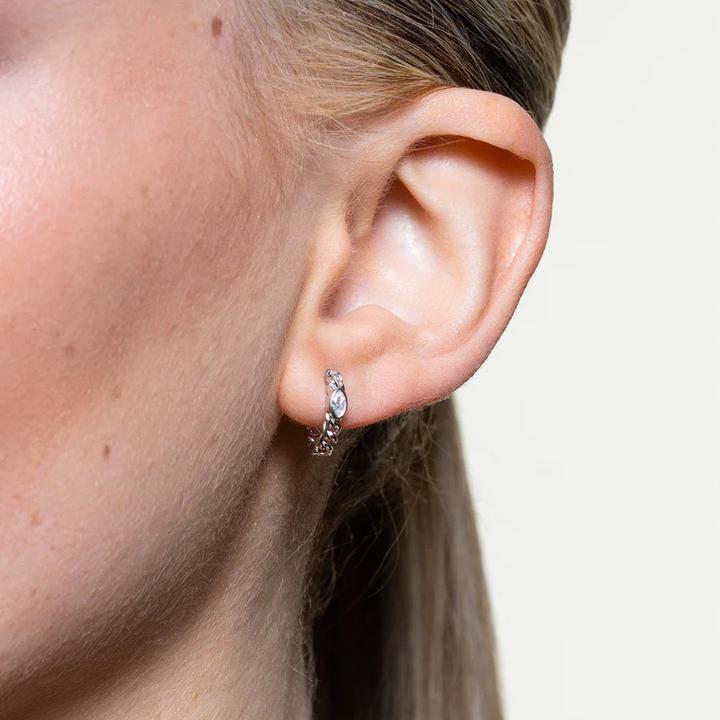 Immagine prodotto Xenox Orecchini a cerchio Curb Mini (Argento 925)