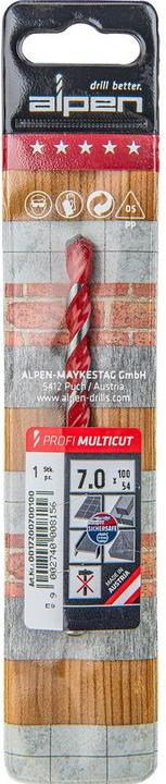 Actual product image Alpen Carbide multipurpose drill 7 m (7 mm)
