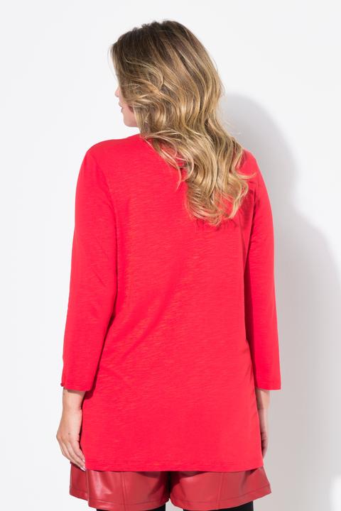 Produktbild Miamoda Blusenshirt, Straight Fit, Ausschnitt mit Chiffon (46)