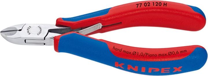 Productafbeelding Knipex Elektronische zijsnijders met ingevoegde hardmetalen snijkant 77 02 120 H (120 mm)