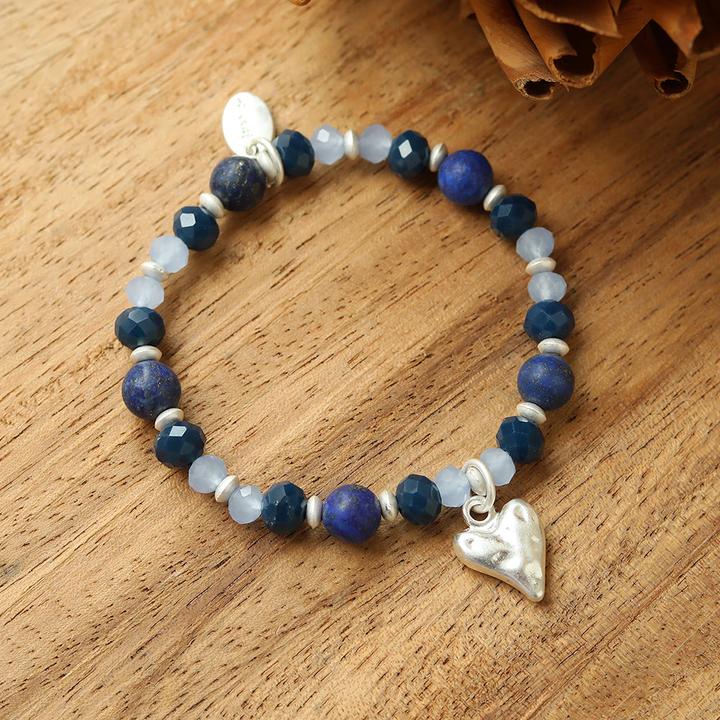 Immagine prodotto Andreani Bracciale con vera pietra lavica (80 cm, Metallo, Pietre)