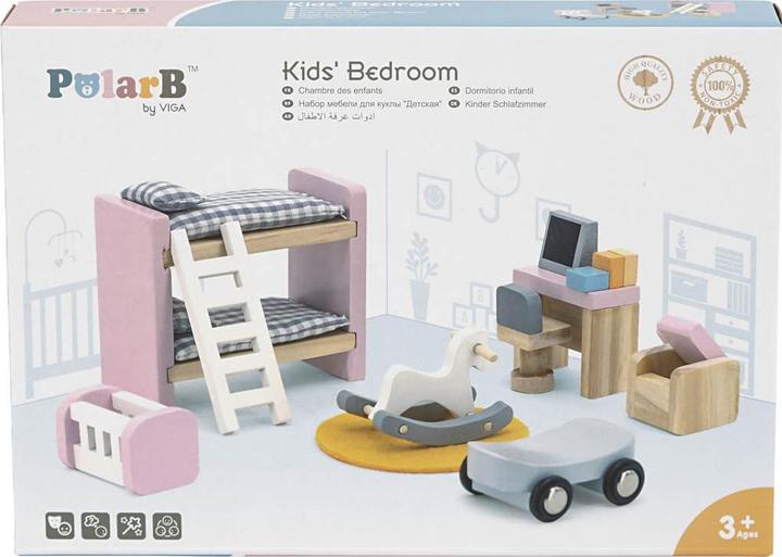 Actual product image Viga Toys Doll's House Furniture Set for Children's Room, VIGA PolarB