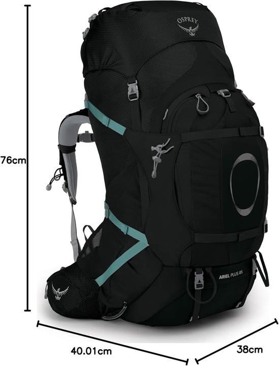 Actual product image Osprey Ariel Plus 85 Backpack (100 l)