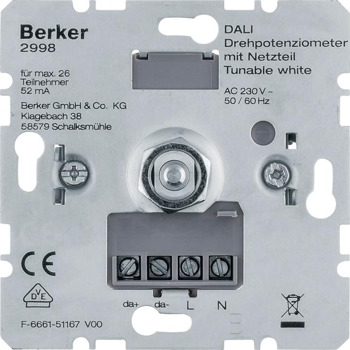 Berker DALI Drehpot.Tunable white m 2998 Netzt.