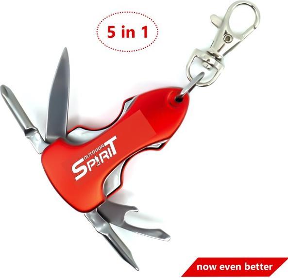Actual product image Outdoor Spirit Multitool 5 in 1 + LED light (6 Functions)