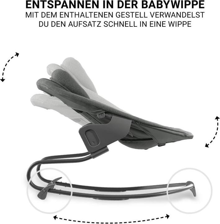 Image du produit Hauck Chaise haute Beta Plus Dark Grey 5-pièces Newborn Set - Chaise haute (Chaise haute)
