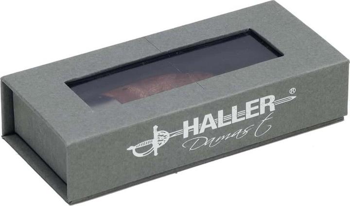 Actual product image Haller Damascus pocket knife root wood 80621 (7.50 cm)