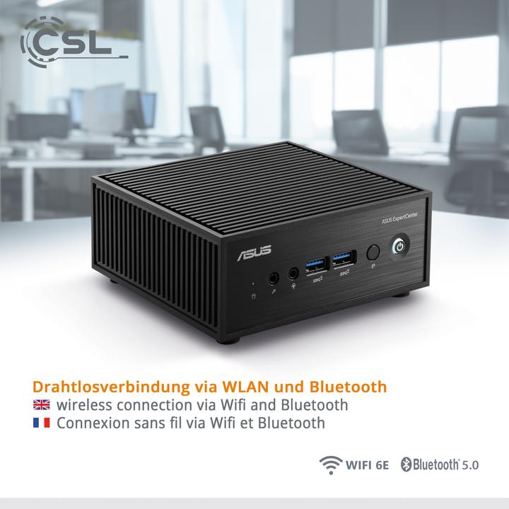 Actual product image CSL Mini PC ASUS PN42 N200 / 1000 GB M.2 SSD / 16 GB RAM / Win 11 Home (Intel N200, 16 GB, 1000 GB, Intel UHD Graphics)