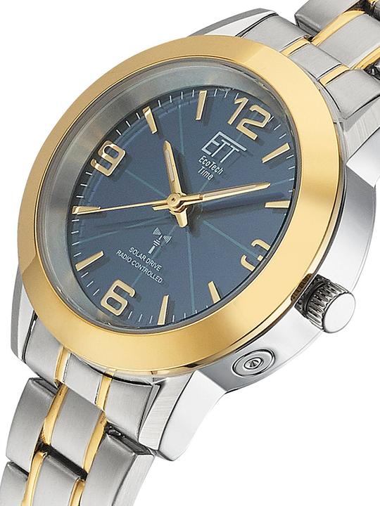 Actual product image ETT ELS-11506-32M Solar drive radio-controlled watch Gobi ladies' watch 34mm 5ATM (Radio-controlled clock, 34 mm)