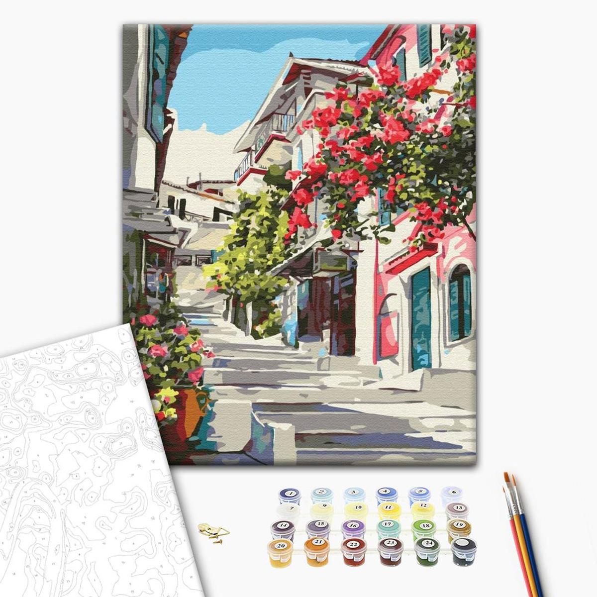 Brushme PAINT BY NUMBERS, PENNELLO, 40X50CM, GRECIA, 1 PZ.