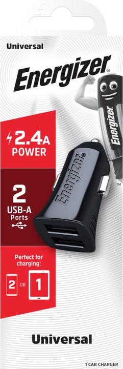 Produktbild Energizer Car Charger 12W 2xUSB, schwarz