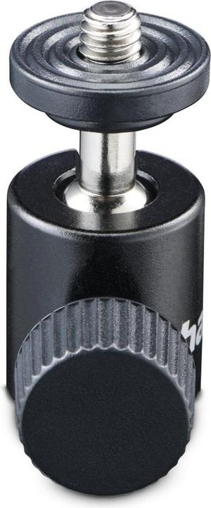 Produktbild Hama Kugelkopf für Stative, 38 mm Höhe, für 1/4 Gewinde, Ø 20 mm, Schwarz (00005000) (Kugelkopf)