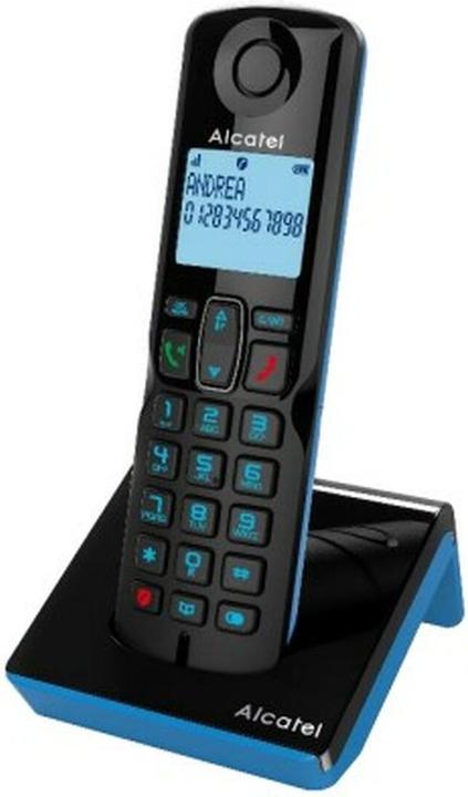 Produktbild Alcatel S280 SOLO BLUE DECT-Telefon Rufnummernanzeige Schwarz, Blau