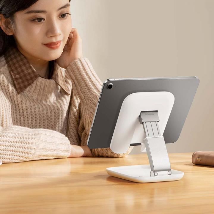 Actual product image Baseus Folding Tablet Stand Seashell (white)