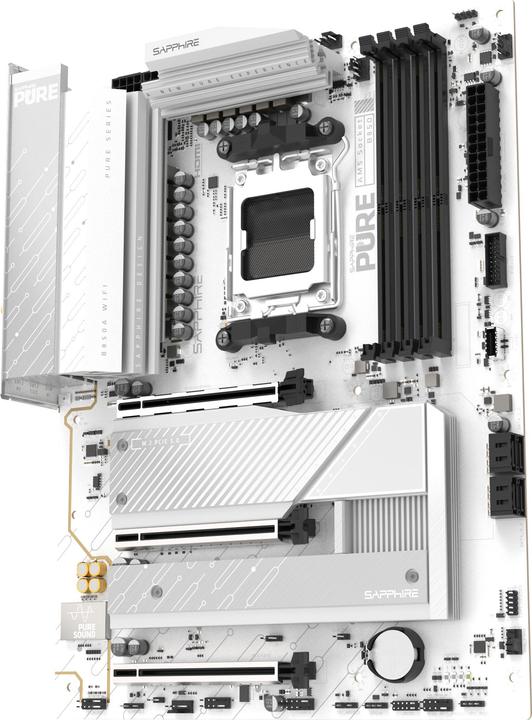 Actual product image Sapphire PURE B850A WIFI7 1xHDMI 1.4 1xDP 1.2 (AM5, AMD B850, ATX)
