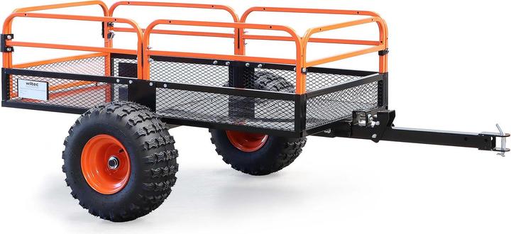 Produktbild Wiltec Kippanhänger bis 680kg für Rasentraktor Anhänger Kipper Kippmulde Garten (Rasentraktor)