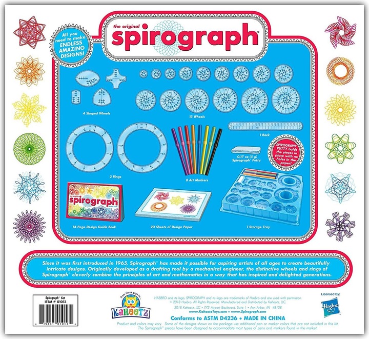 Actual product image Sheny Spirograph - Set with Marker