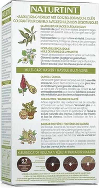 Image du produit Naturtint Gel colorant permanent pour cheveux 6.7 Chocolat Blond Foncé sans ammoniaque (6.7)