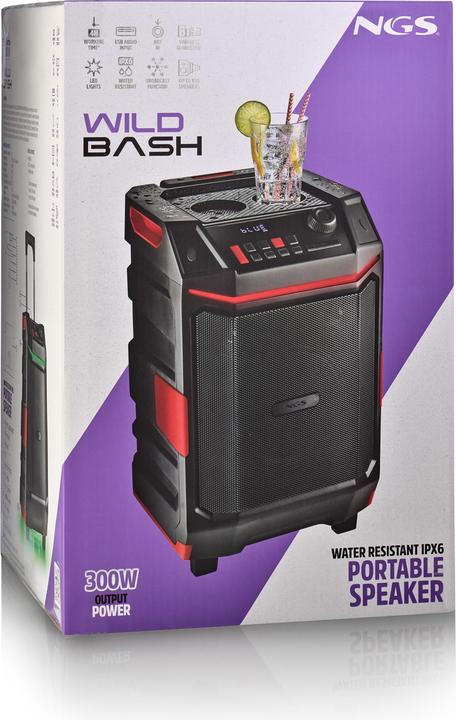 Actual product image NGS Tragbare Bluetooth-Lautsprecher WILDBASH (4 h)