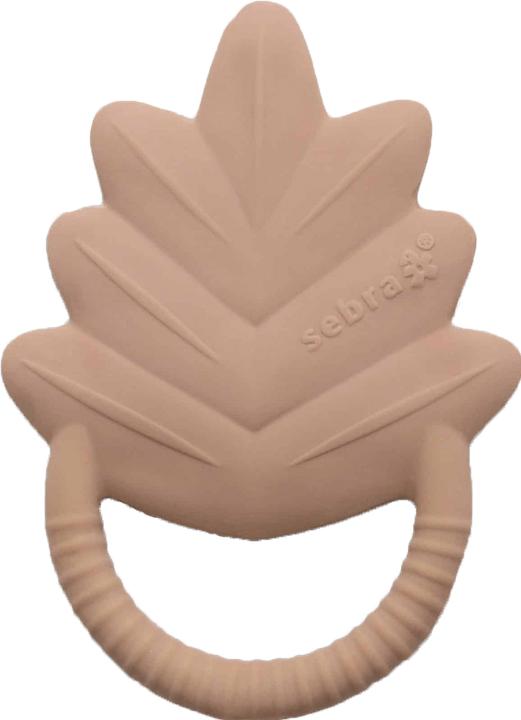 Actual product image Sebra Teething ring natural rubber latex, leaf, misty rose