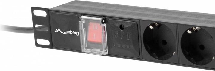 Produktbild Lanberg PDU-07F-0200-BK Stromverteilereinheit (PDU) 7 AC-Ausgänge 1U (7x, CEE 7/3, 2 m)