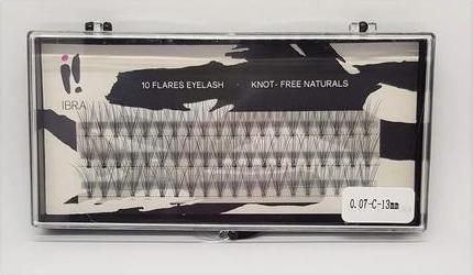 Ibra Tufts Of False Eyelashes 0.07 C-13Mm (Künstliche Wimpern)