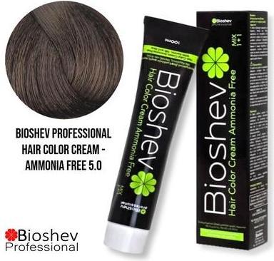 Immagine prodotto Bioshev Professional Hair Color Cream Ammonia Free 100ml - Light Brown 5.0 (Marrone chiaro 5.0)