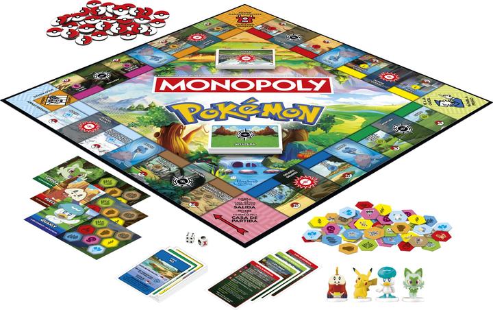Produktbild Hasbro Spanisches Monopoly Pokemon Brettspiel (Spanisch, 2 - 8 Spieler)