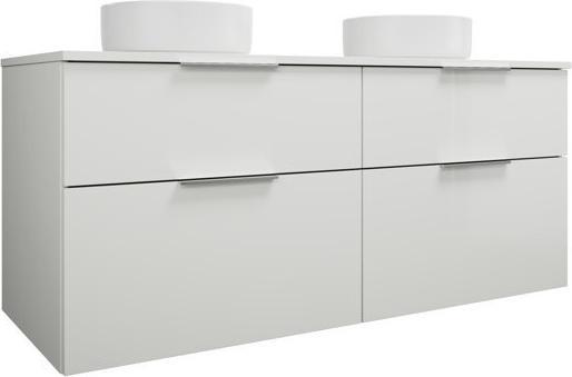 Produktbild burgbad Eqio Keramik-Aufsatzwaschtische links und rechts, rund, inklusive Waschtischunterschrank, Br