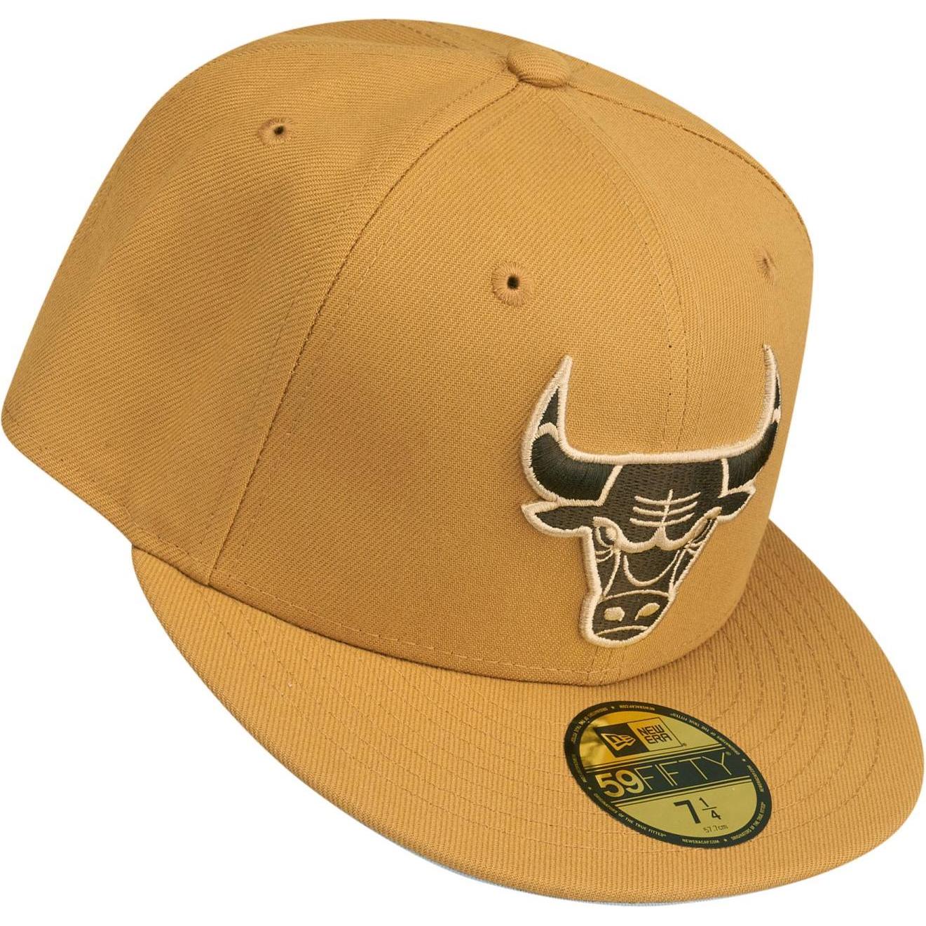Thumbnail - New Era, Herren, Cap, 59Fifty Cap - NBA Chicago Bulls tan braun - 7 1/8, Braun, (7 1/8)