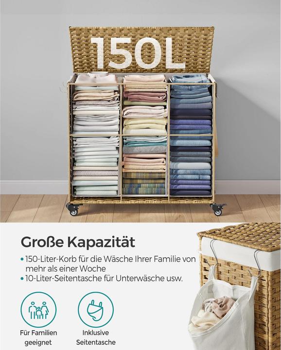 Image du produit Songmics Panier à linge (160 l)
