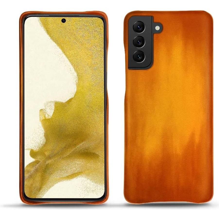 Noreve Lederschutzhülle (Samsung Galaxy S22), Smartphone Hülle, Orange