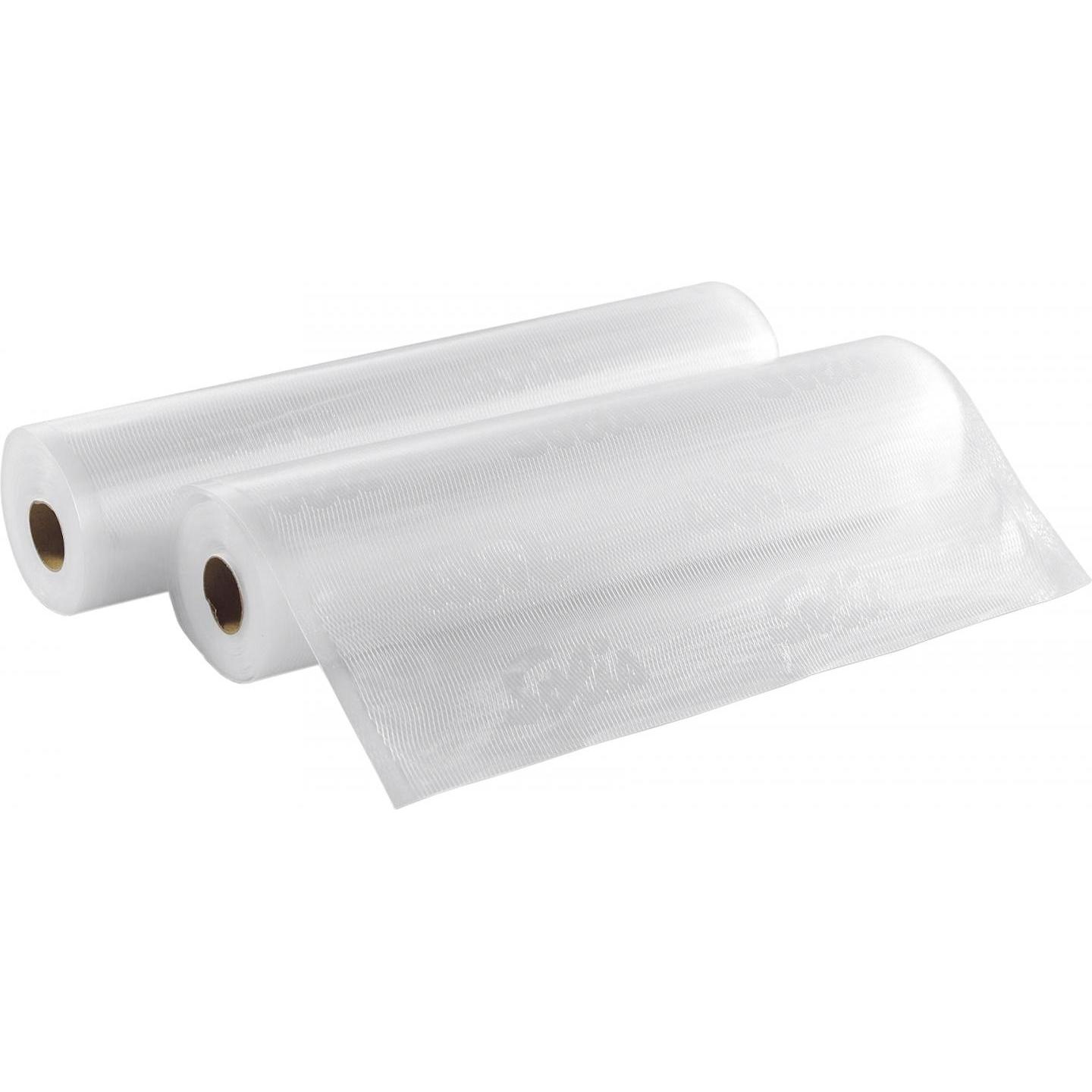 Solis Vakuumierfolien 30 x 600 cm (2 Rollen), Lebensmittelverpackung, Transparent