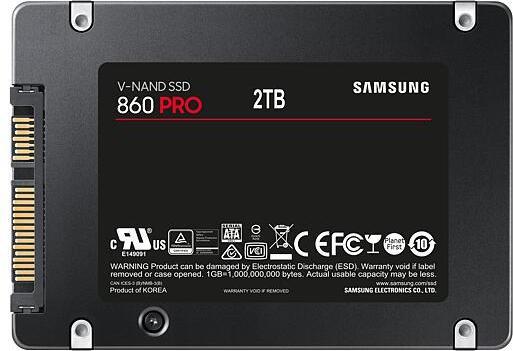 Produktbild Samsung SSD 860 PRO, 2TB, 2.5" (2000 GB, 2.5")