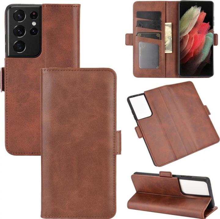 Actual product image Screenguard Samsung Galaxy S21 Ultra CardLounge Leather Case (Samsung Galaxy S21 Ultra)