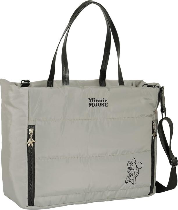 Minnie Mouse Borsa Teen Sand Imbottita Grigio 40 x 31 x 17 cm