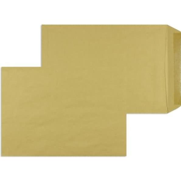 Blanke, Versandtasche + Luftpolstertasche, Versandtaschen C4 80g/qm gummiert VE=250 Stück braun (250 x)