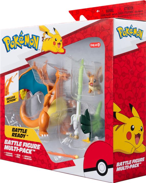 Actual product image Pokémon Figures 3-pack Evoli, Lauchzelot & Glurak
