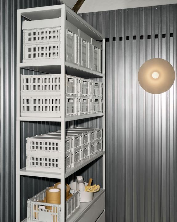 Image du produit HAY - Colour Crate Mini Aufbewahrungsbox (Grau) - Set mit 2 Stück (8 x 13 x 17 cm)