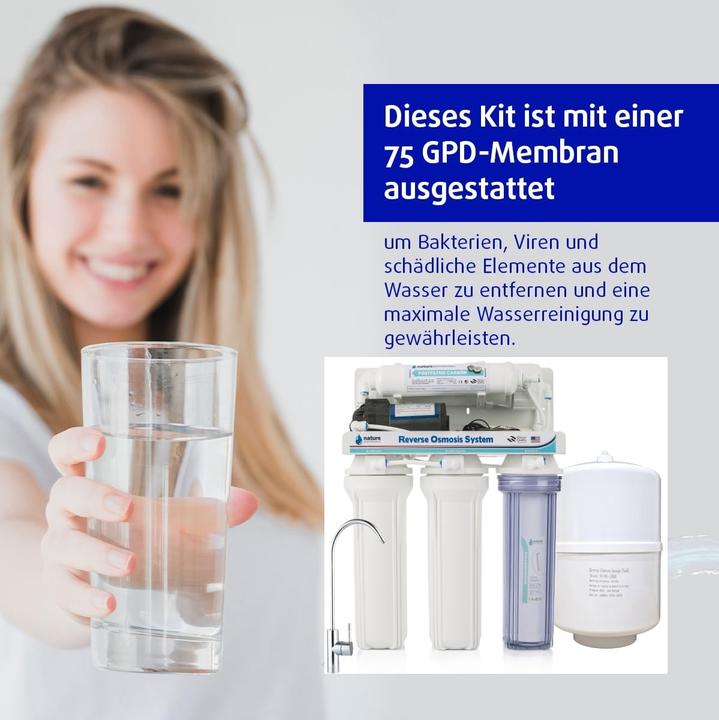 Immagine prodotto Nature Impianto osmosi inversa 5 stadi con pompa e filtri (5x)