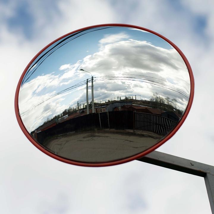 Produktbild Wiltec Sicherheitsspiegel 60cm Überwachungsspiegel Panoramaspiegel Verkehrsspiegel (Ø 60 cm)