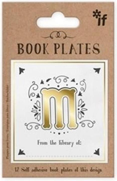 IF Exlibris - Aufkleberset - Buchstabe M