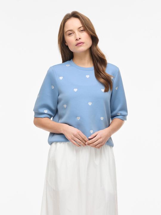 Produktbild Vila VISIF Kurzes Rundhals Sweatshirt mit kurzen Ärmeln (M)