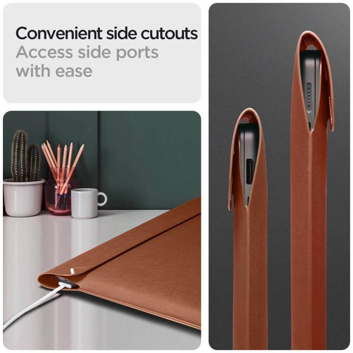 Produktbild Spigen Valentinus Sleeve Laptop 13-14 brązowy/classic brown AFA06416 (14", Universal)