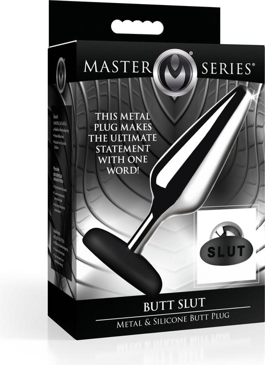 Produktbild Master Series XR Brands Butt Slut Metall & Silikon Butt Plug Silber